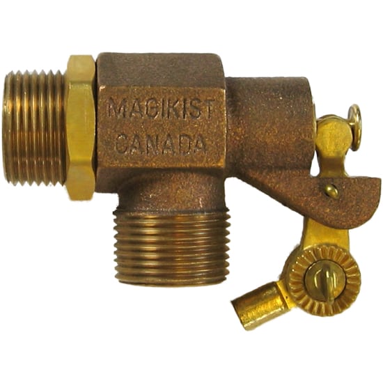 Float Valve, Brass, 1" Float Valves Magikist