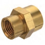 Brass Pipe Red Coupling 3/4 X 1/2