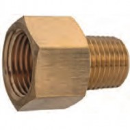 Brass Pipe Adaptor Red 3/4F X 1/2