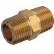Brass Hex Pipe Nipple 1/8