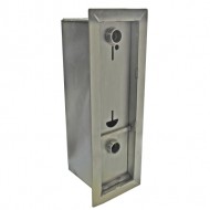 Narrow Style Recessed Front Access Coin Meter with locks