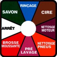 8-Posn Rotary Selector Switch Label (French)