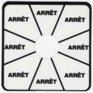 Label with ARRET For LBL0005F