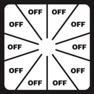 Label with OFF For LBL0055