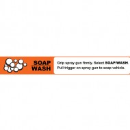 Instruction strip SOAP/WASH