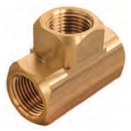 Brass Pipe Tee 3/8