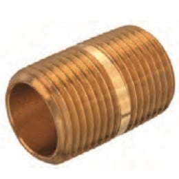 Brass Close Nipple 3/8