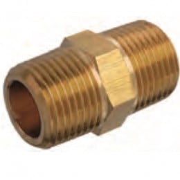 Brass Hex Pipe Nipple 3/8