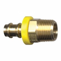 Brass Locking Hose Barb 1/4