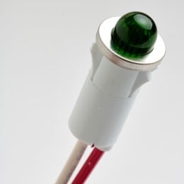 Panel Mount Green LED light 24v