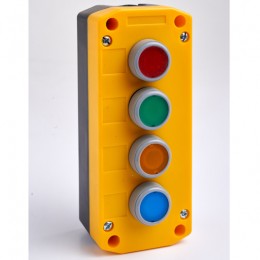 Remote Control Station with Red, Green, Yellow and Blue Pushbuttons