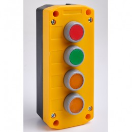 Remote Control Station with Red, Green, Yellow and Yellow Pushbuttons