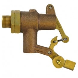 Float Valve, Brass, 1/2