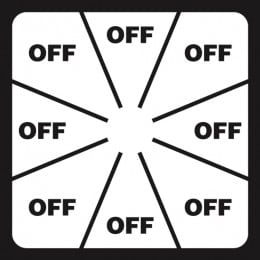 Label with OFF For LBL0005