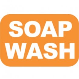 Lexan Insert SOAP WASH for 8/10/12 Postion Switch Label