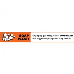 Instruction strip SOAP/WASH