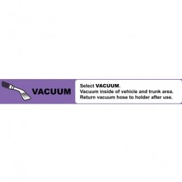 Instruction strip VACUUM