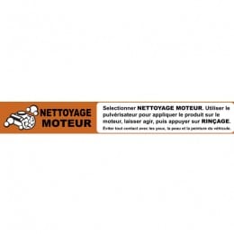 Instruction strip NETTOYAGE MOTEUR (french)