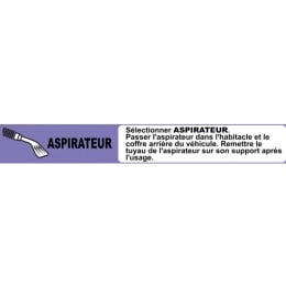 Instruction strip ASPIRATEUR (french)