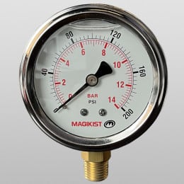 Pressure Gauge 200 PSI