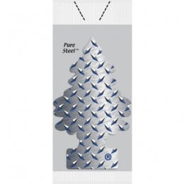 Little Trees Air Freshener - Pure Steel Vend Pack (72 Trees/Case)